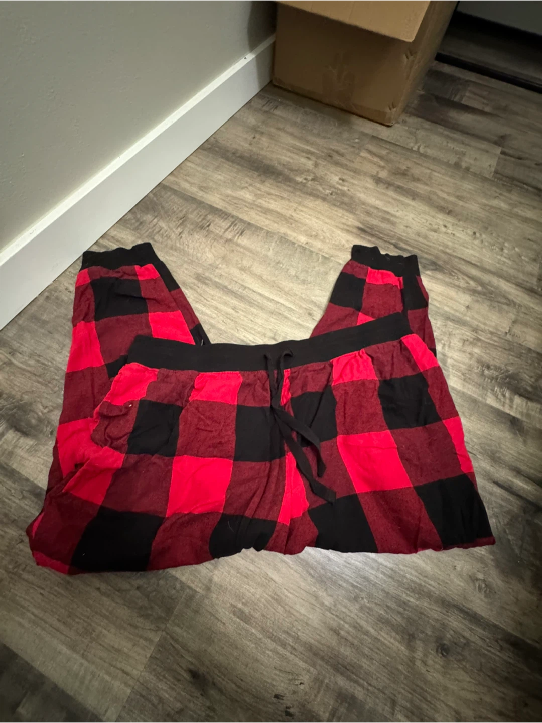 Joe Fresh Red & Black Plaid Pajama Pants - 2X