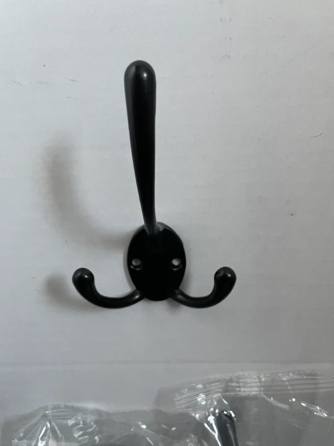 New Black Triple Wall Hooks (5 Pack) thumbnail