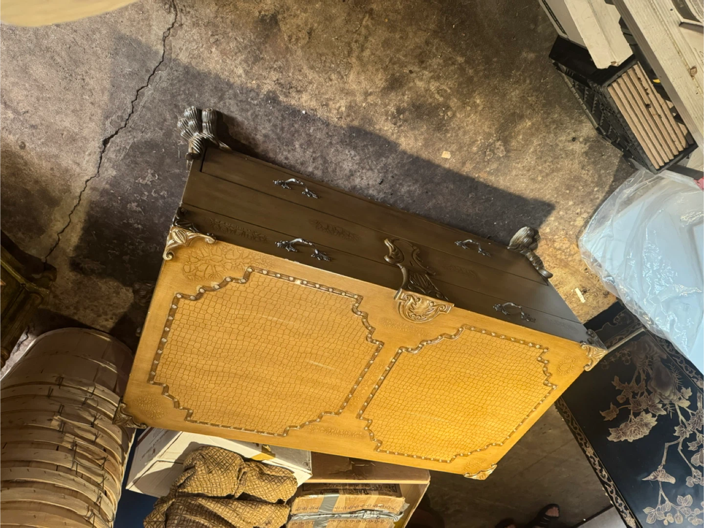 Vintage Wooden Dresser with Ornate Details - photo 2