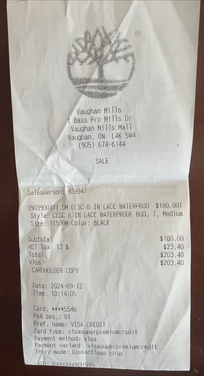 Timberland Classic 6" Waterproof Boots - Black, Size 11.5 🇨🇦 image indicator(4)