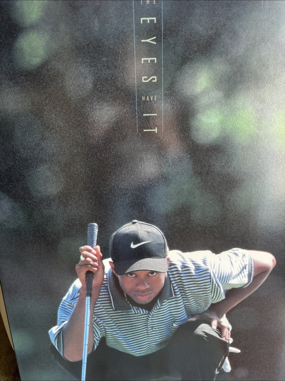 Vintage Tiger Woods "The Eyes Have It" Mounted Poster - photo 3