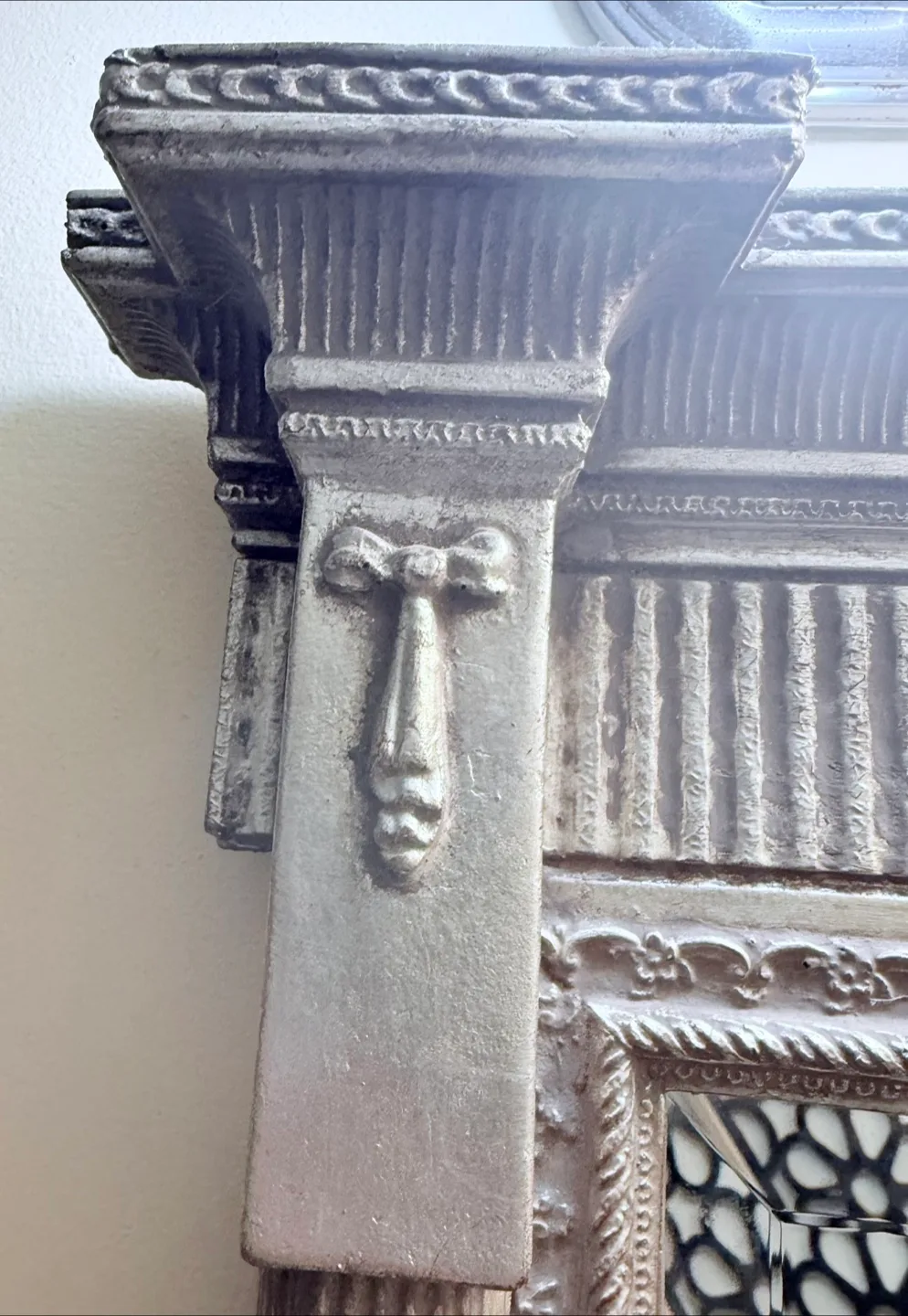 Ornate Silver Framed Wall Mirror 🥕 Pick up Only image indicator(3)