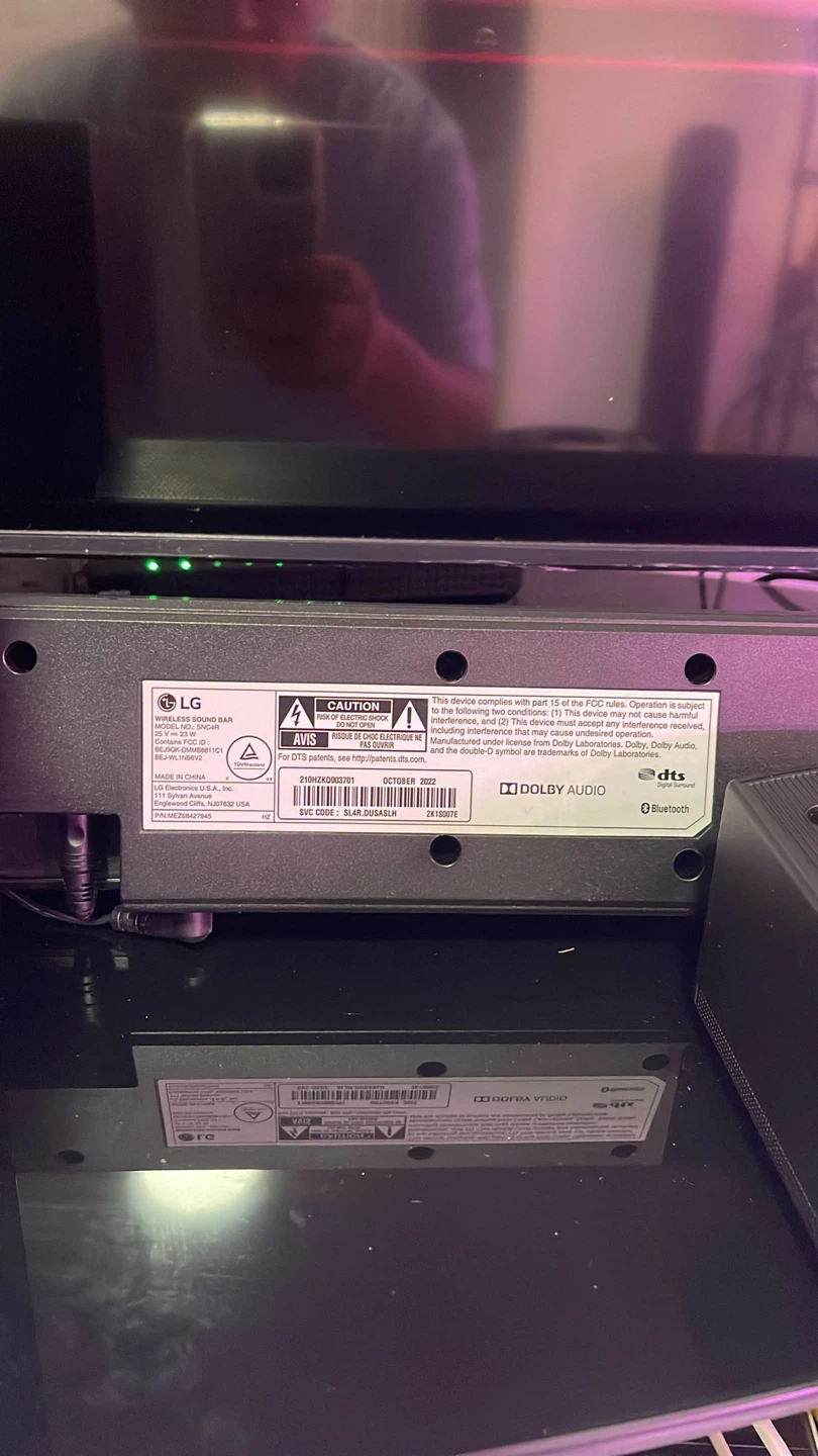 LG Sound Bar System (LG SNC4R) - photo 2
