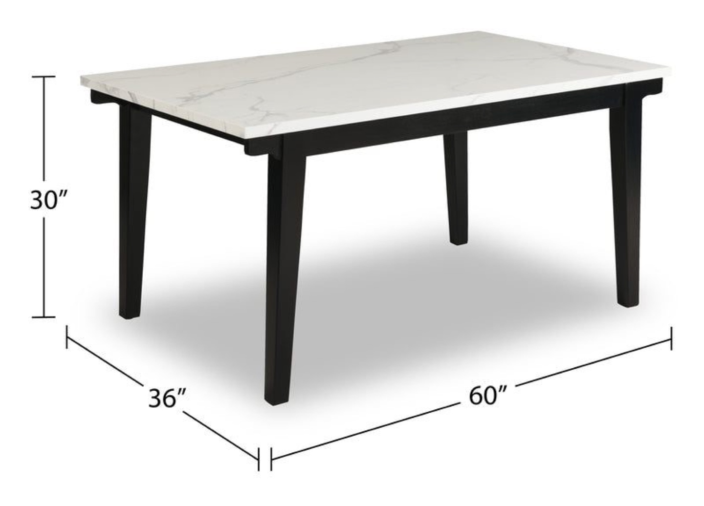 Dining Table with 4 Grey Chairs - photo 2