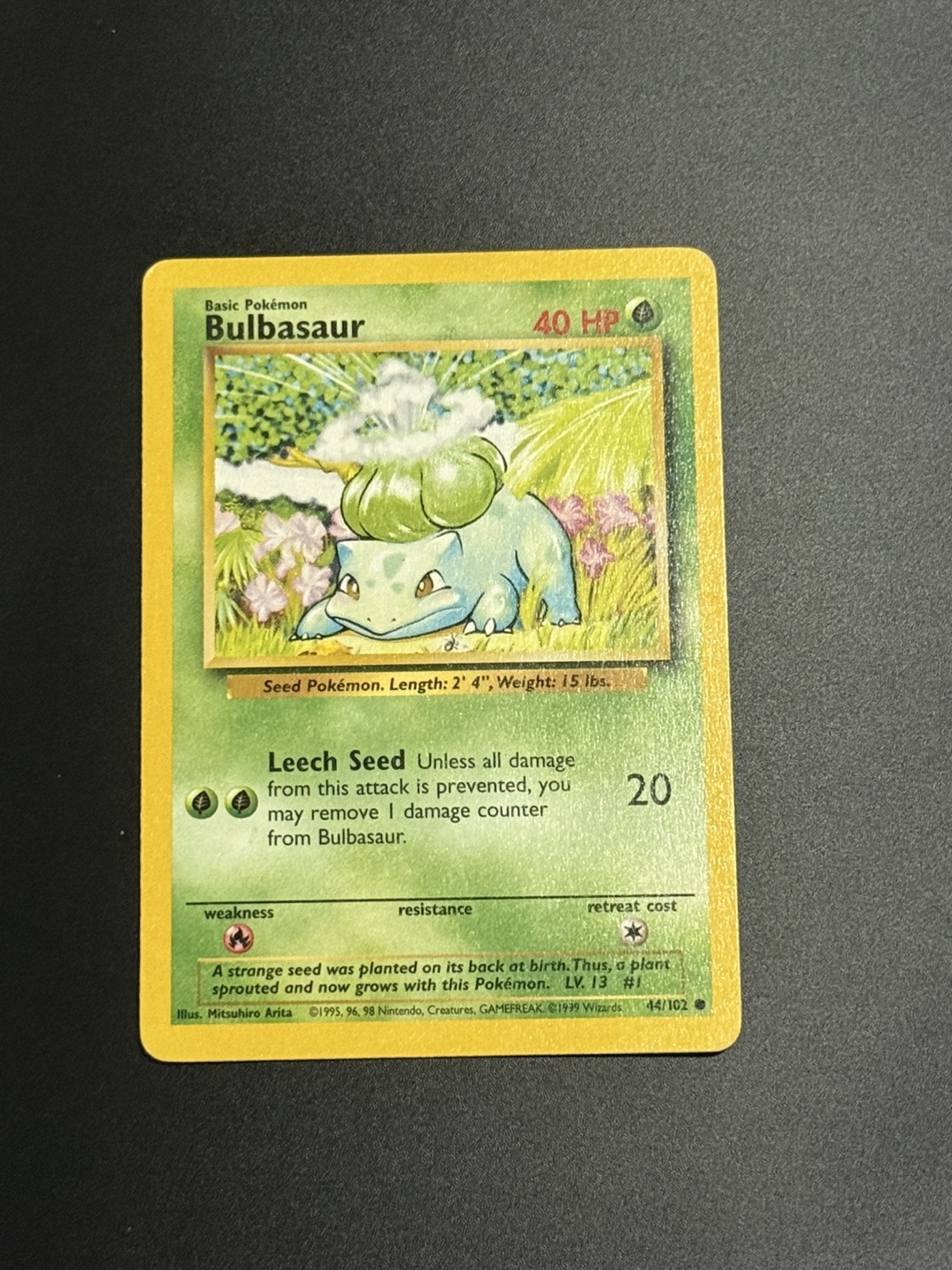 Bulbasaur Pokemon Card