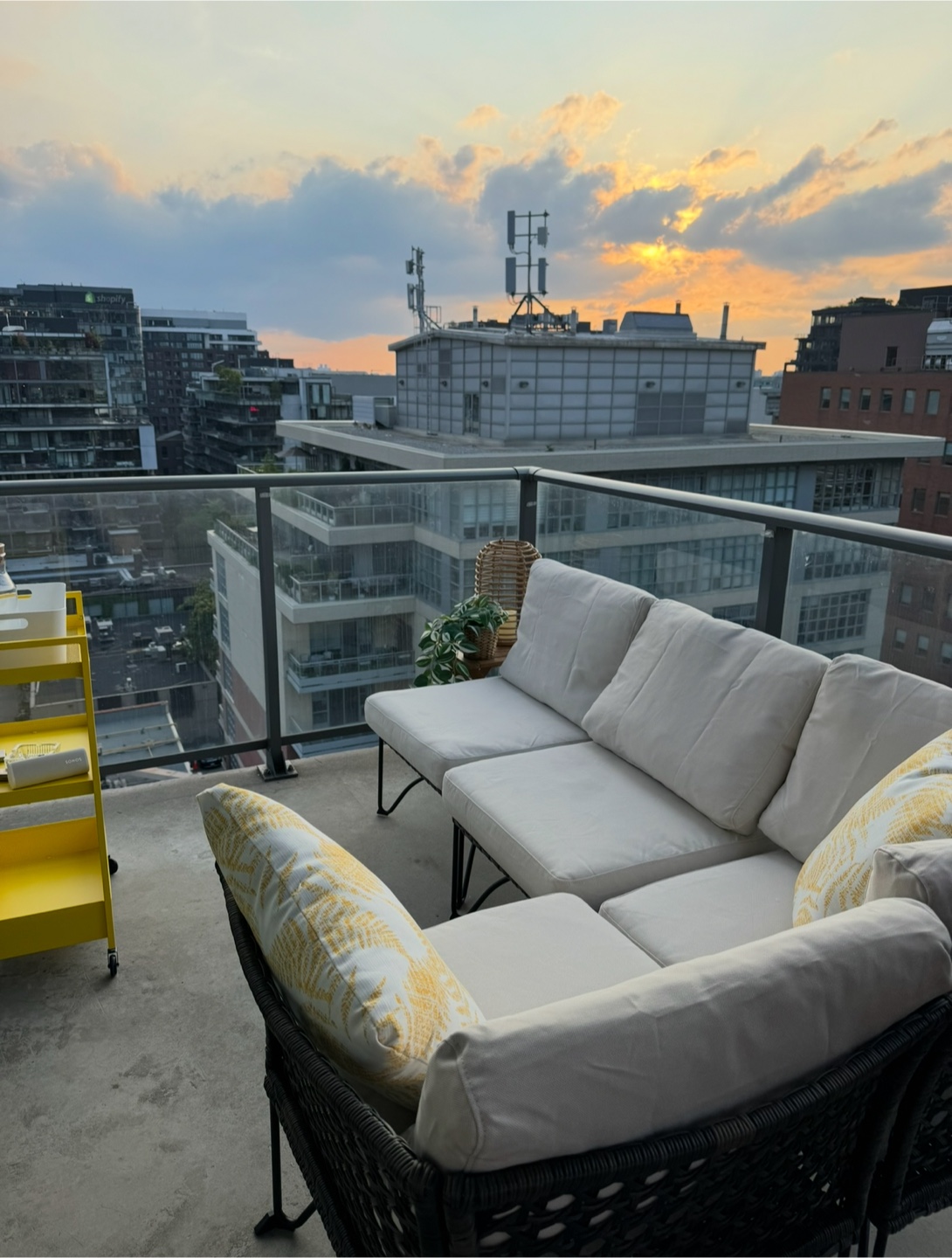 Outdoor Patio Sectional Sofa – $300