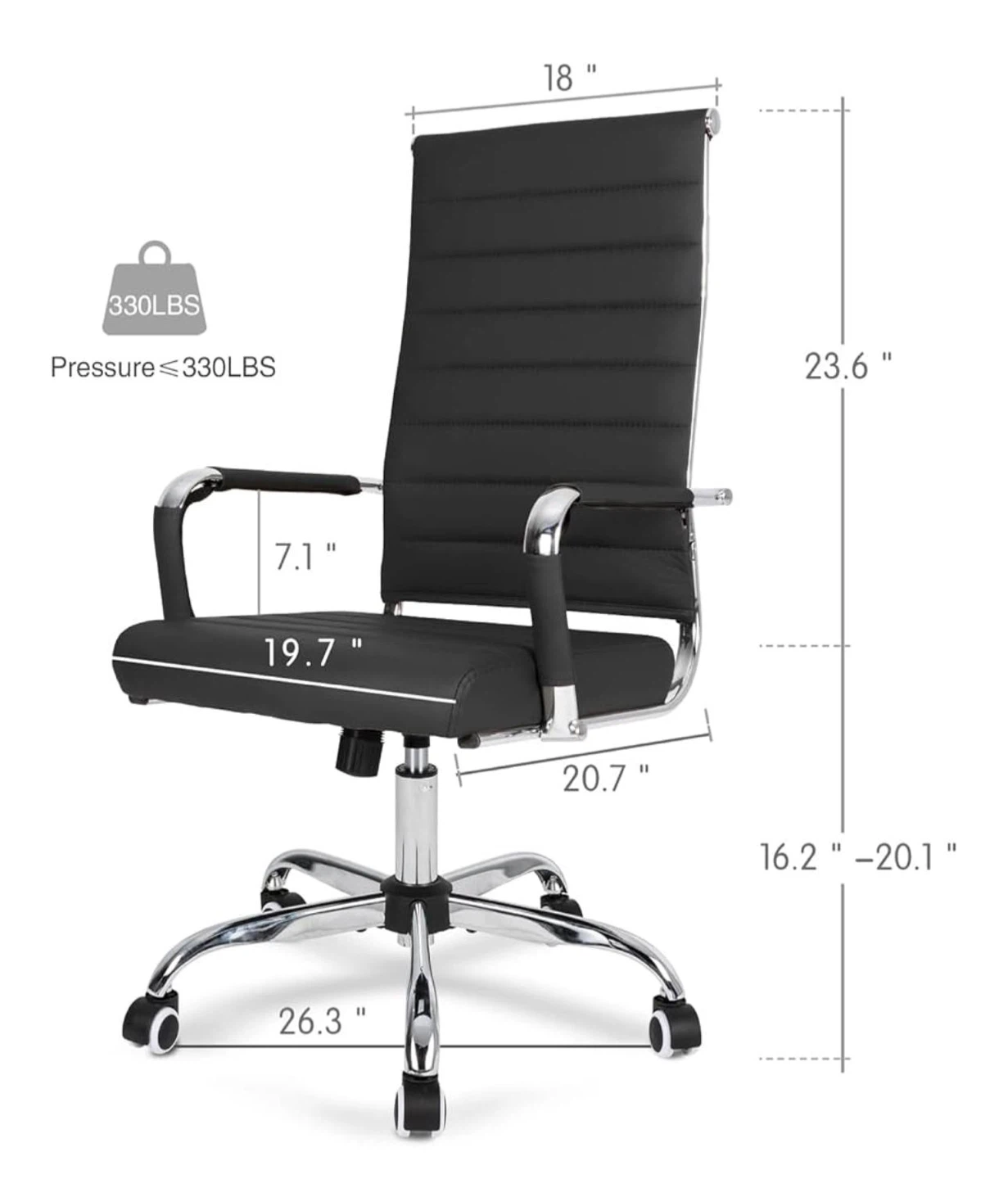 Black Office Chair - photo 2