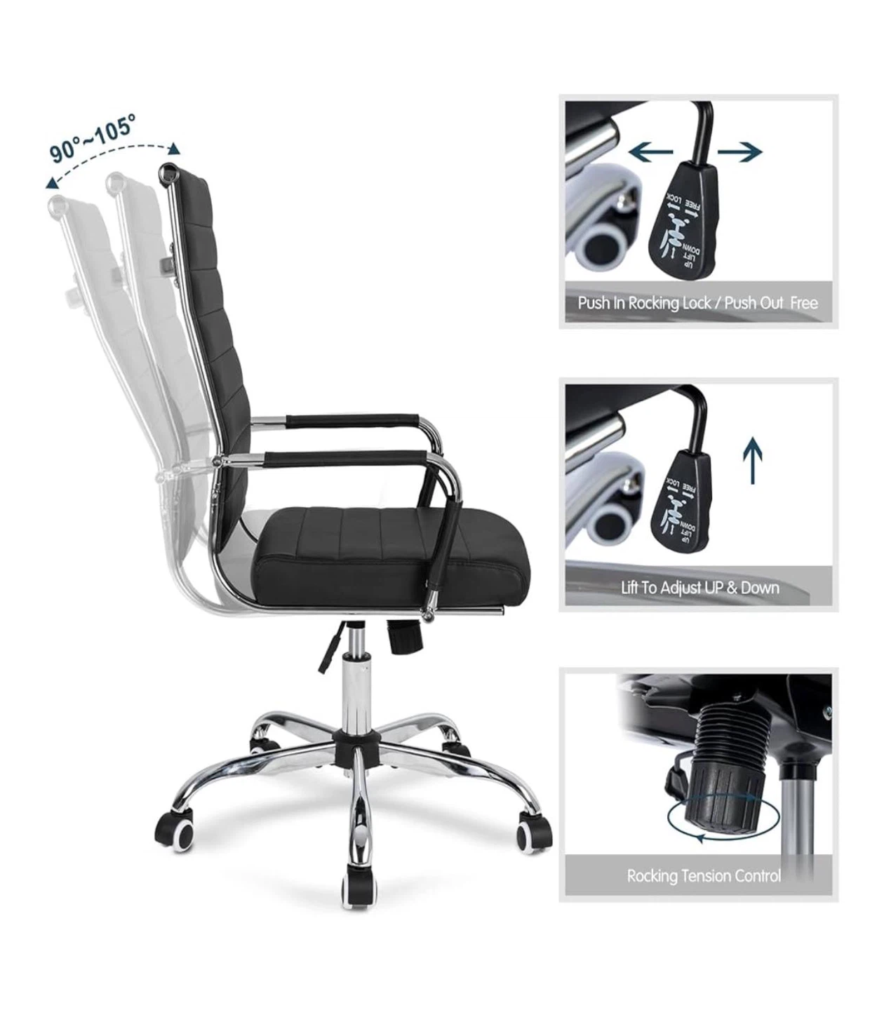 Black Office Chair - photo 3
