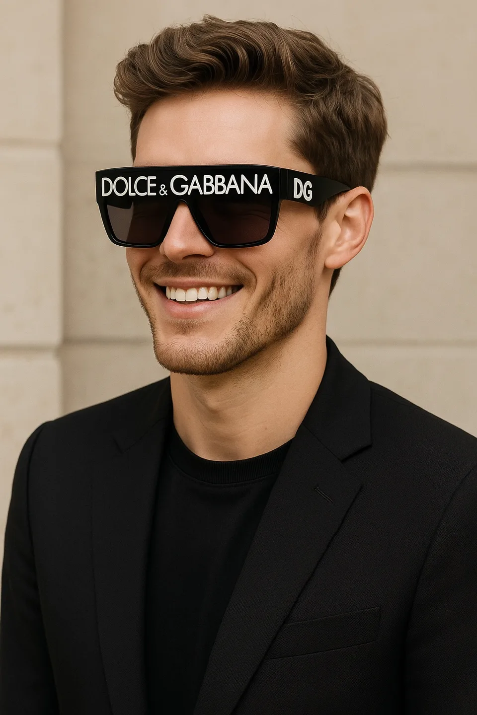 Dolce & Gabbana Black Sunglasses with Case thumbnail