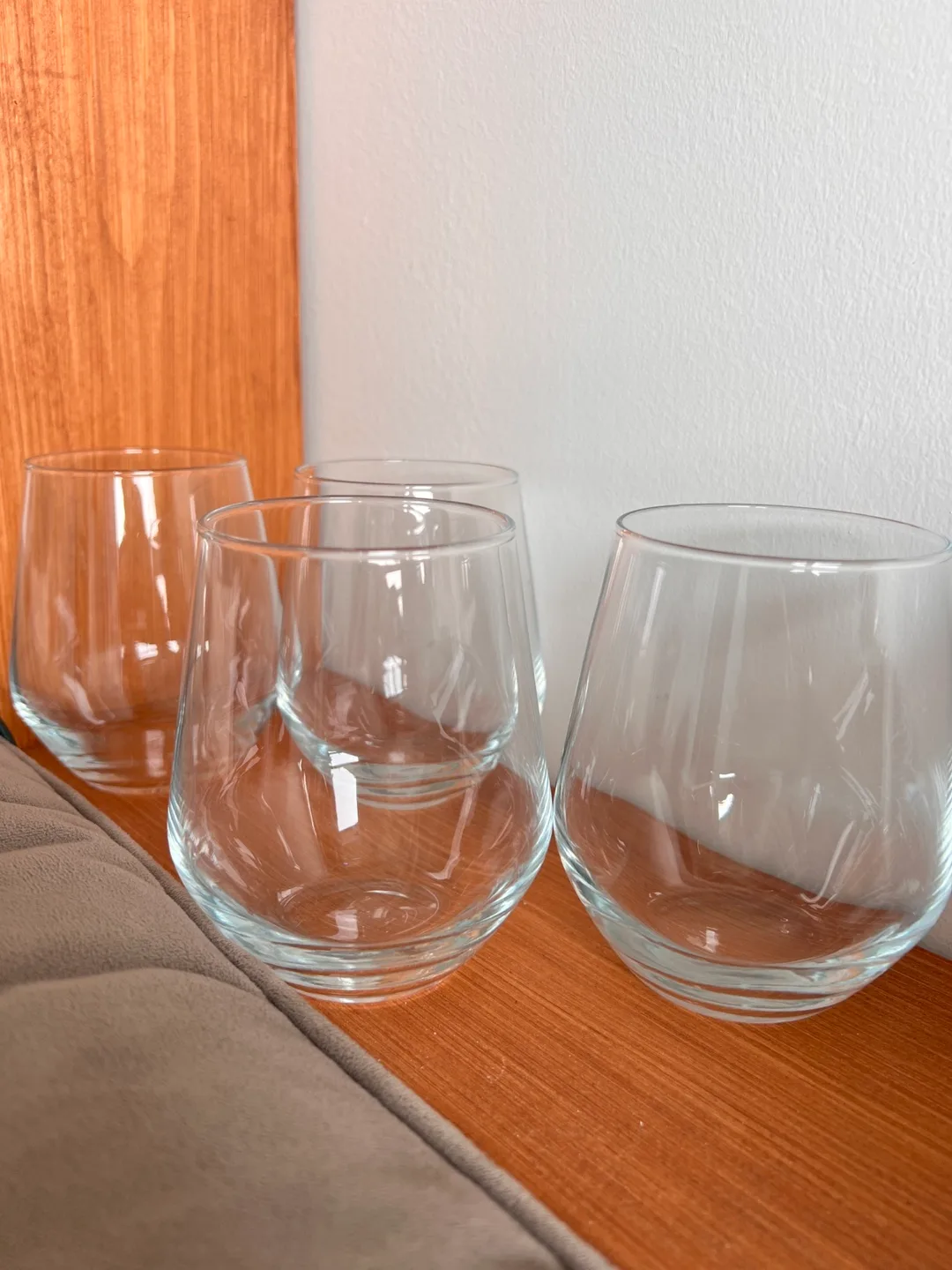 Stemless Wine Glasses - Set of 4