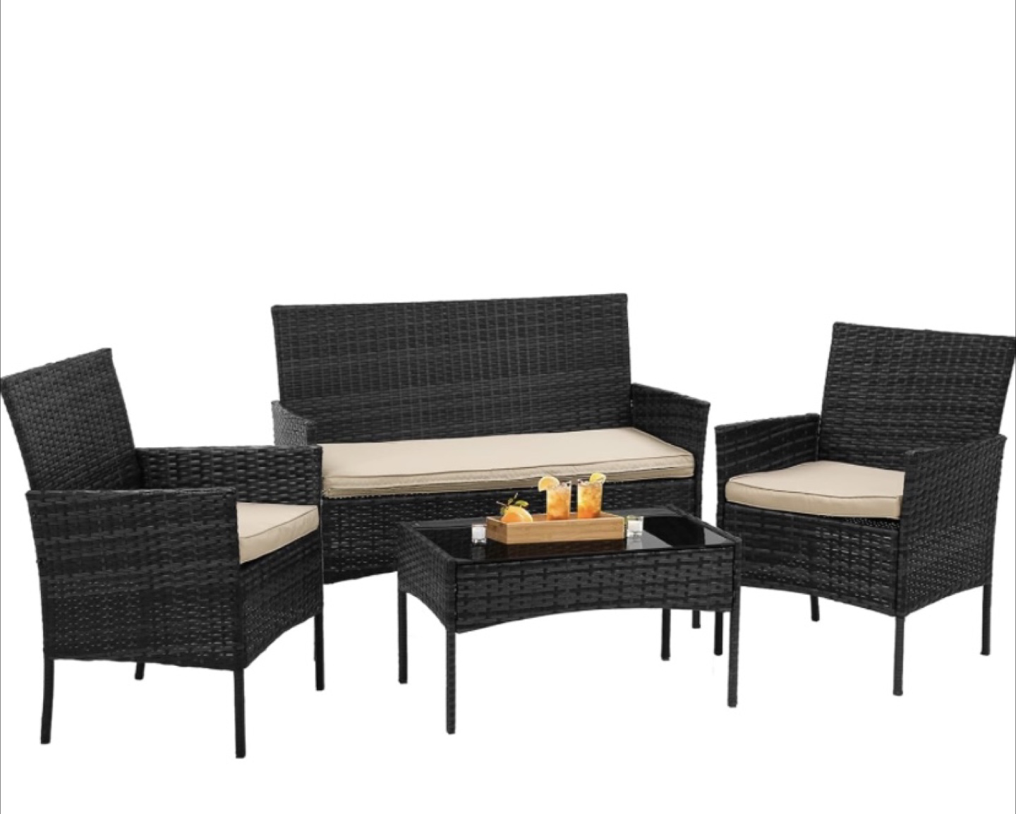 Patio Set - Loveseat, Chairs & Table