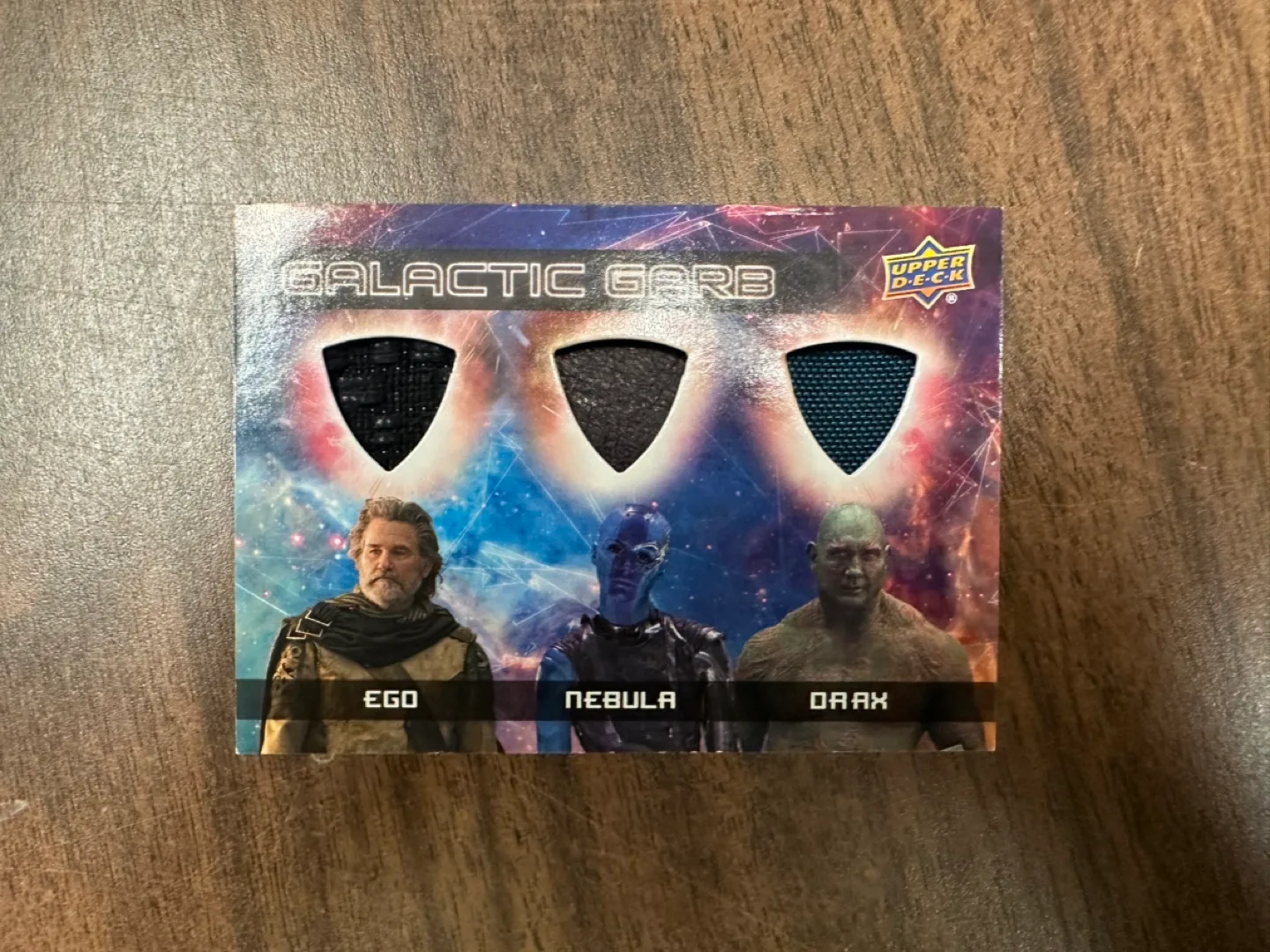 Upper Deck Guardians of the Galaxy Triple Relic Ego/Nebula/ Drax thumbnail
