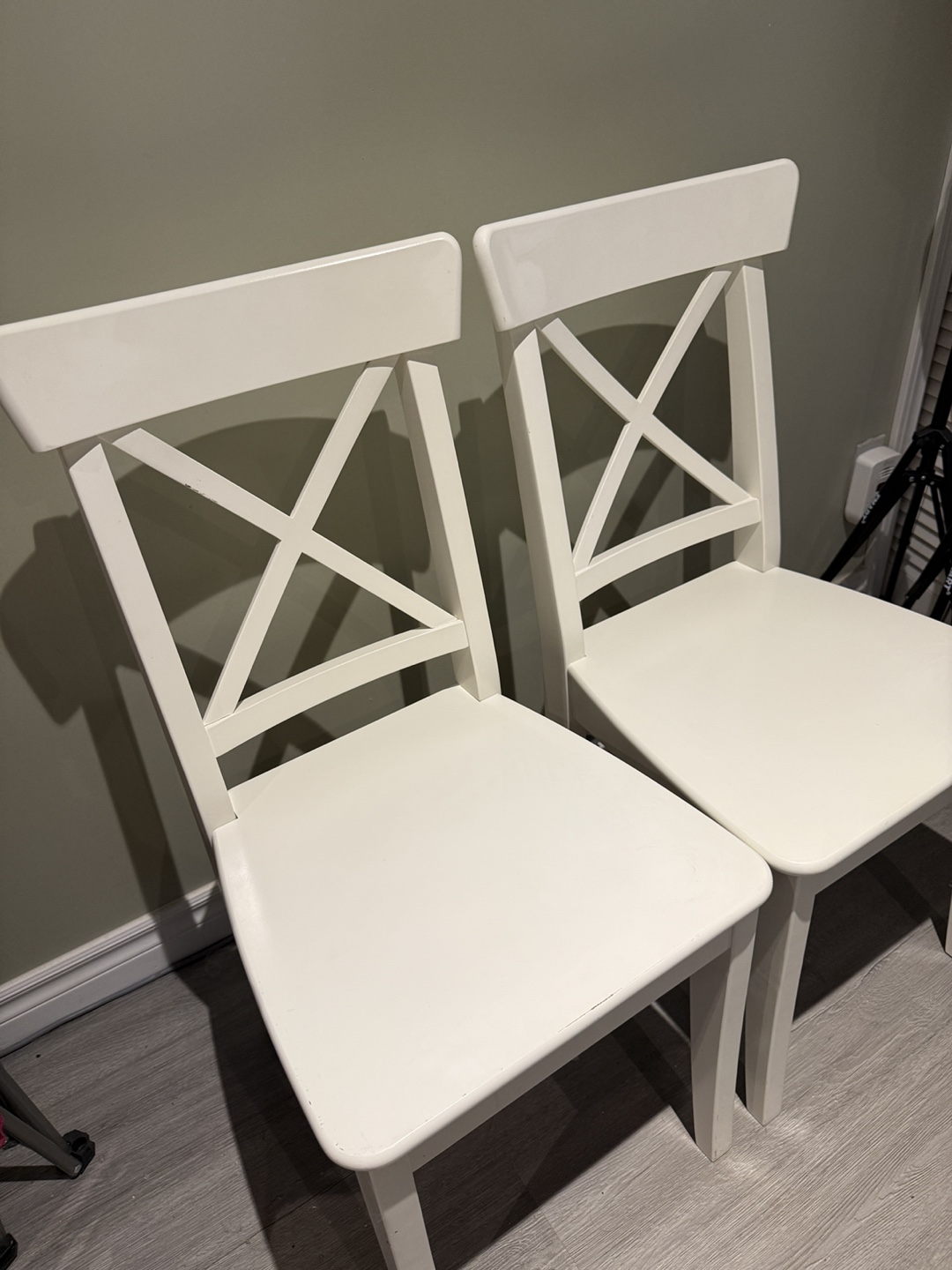 IKEA Ingolf White Chair (Set of 2)