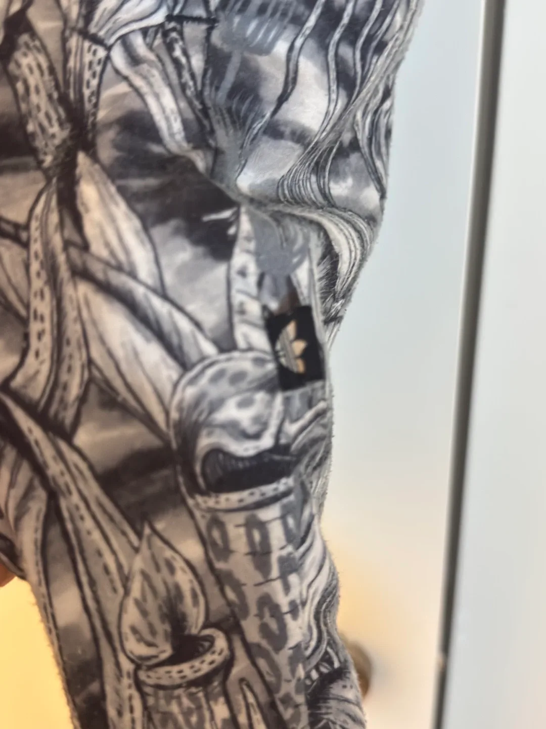 Adidas Black & White Floral T-Shirt skirt image indicator(3)