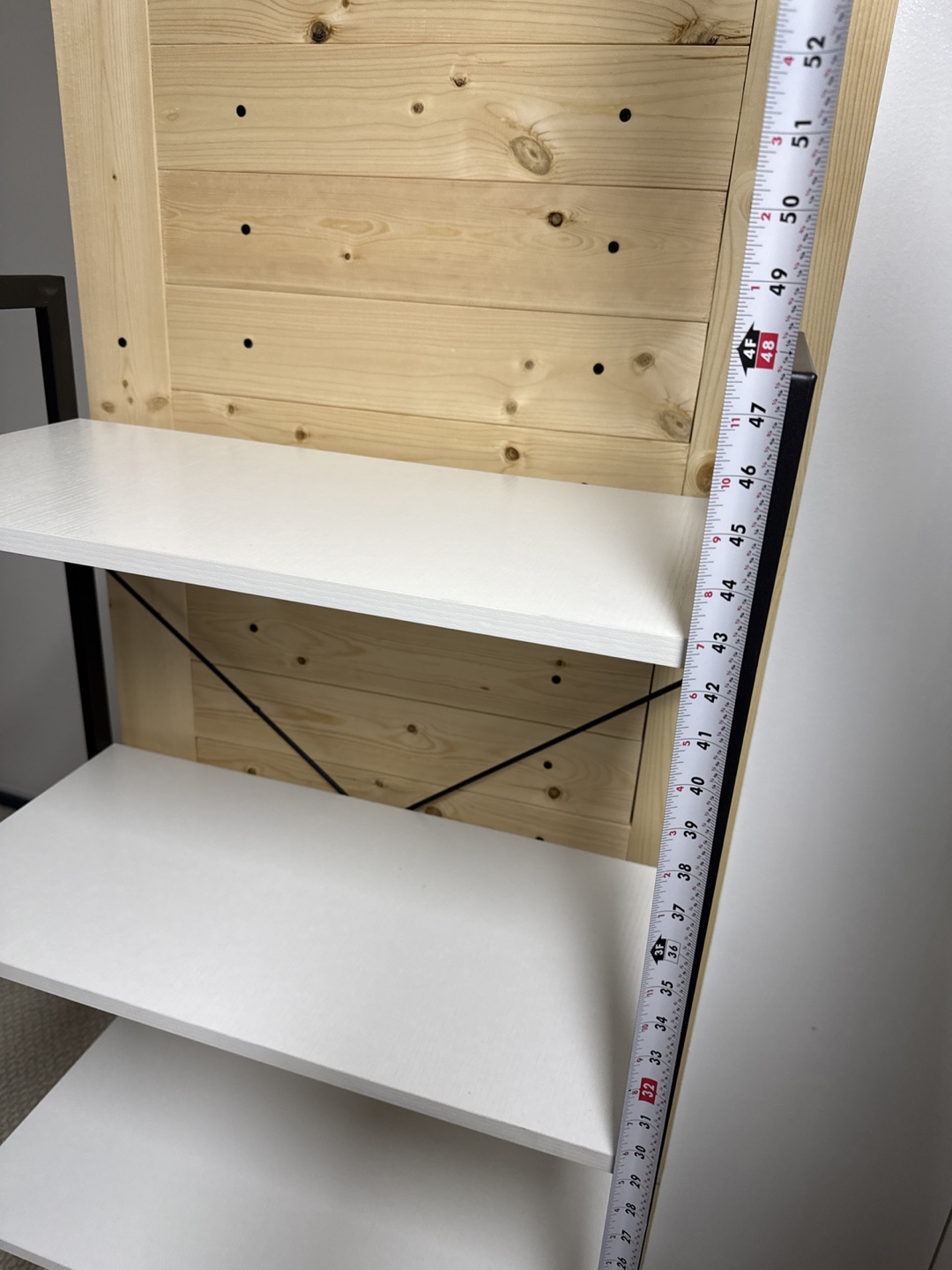 Black & White 4-Shelf Bookcase - photo 4