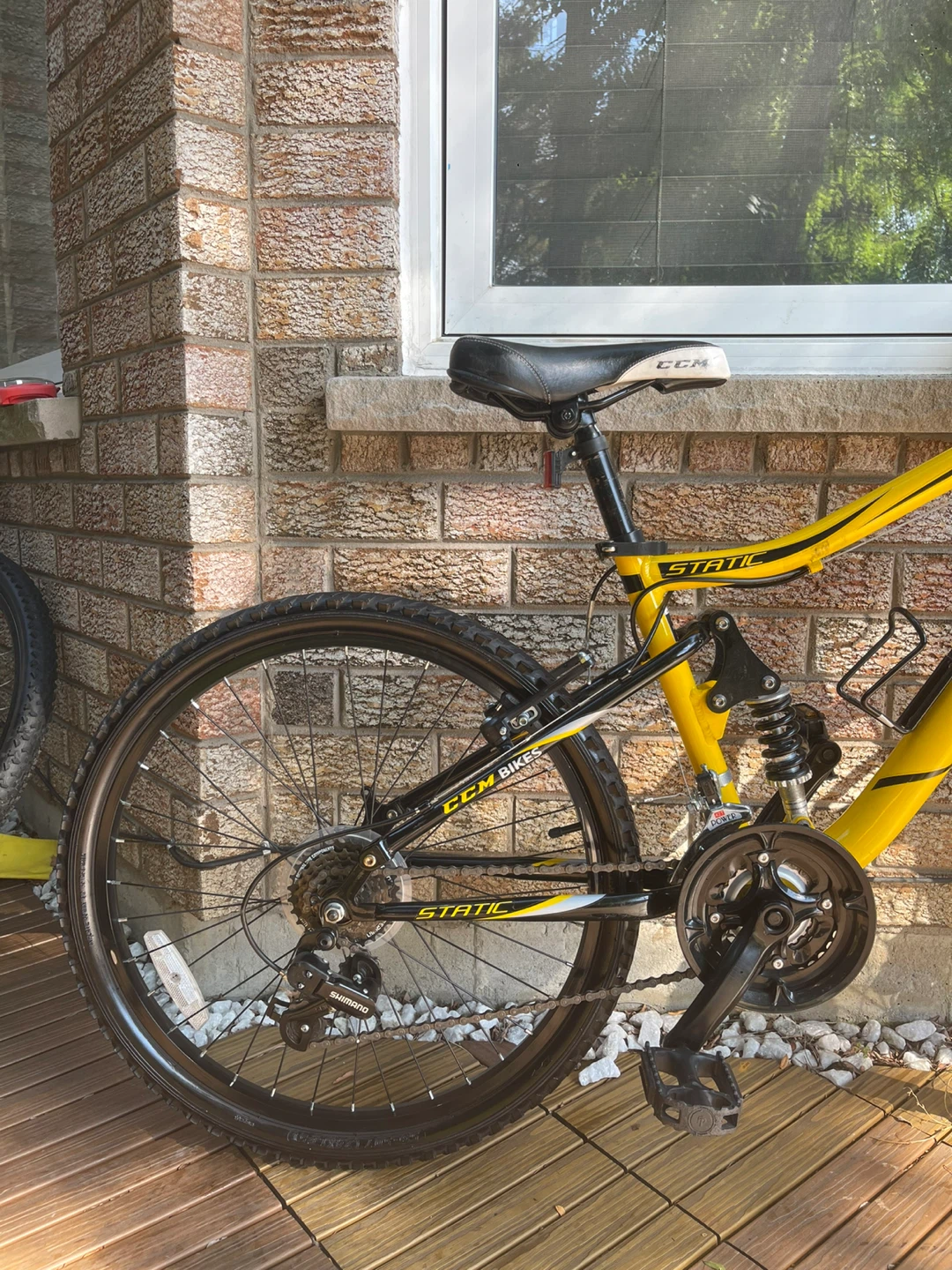 24 CCM Static Full Suspension Mountain Bike - Yellow - photo 4