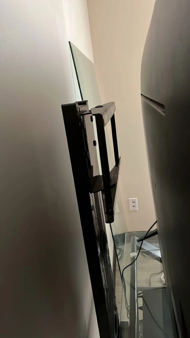 Black Glass TV Stand - photo 2