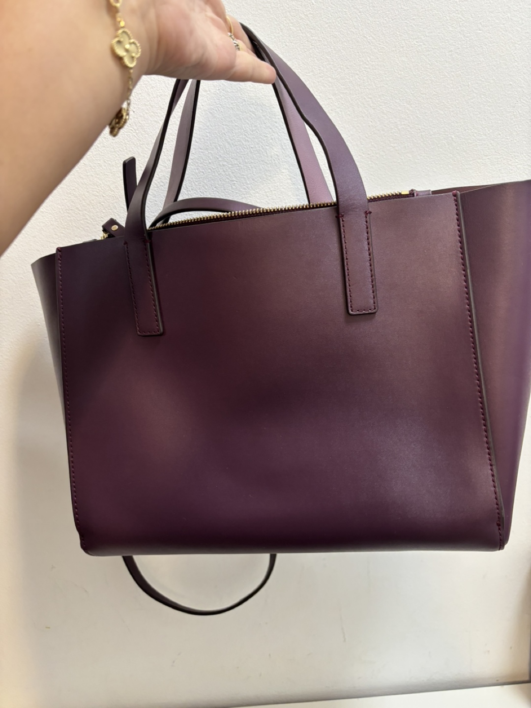 Kate Spade Purple Leather Tote Bag - photo 2