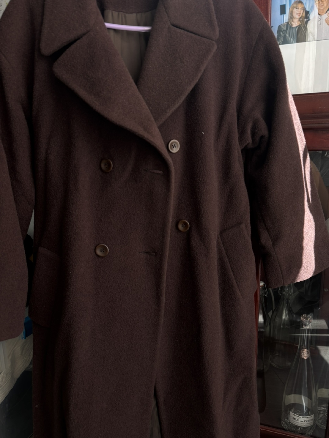 Holt Renfrew Brown Alpaca Wool Blend Coat - Size 12 - photo 3