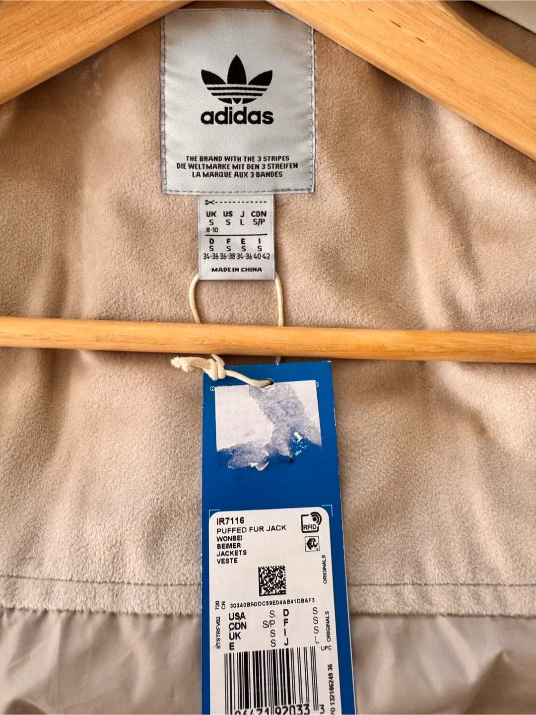 Adidas Puffed Long Fur Jacket - Size S - photo 3