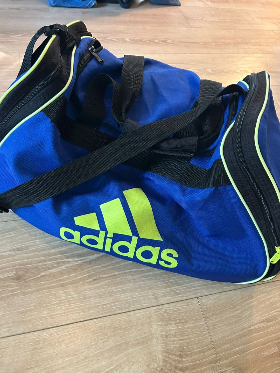 Adidas Blue Duffel Bag thumbnail