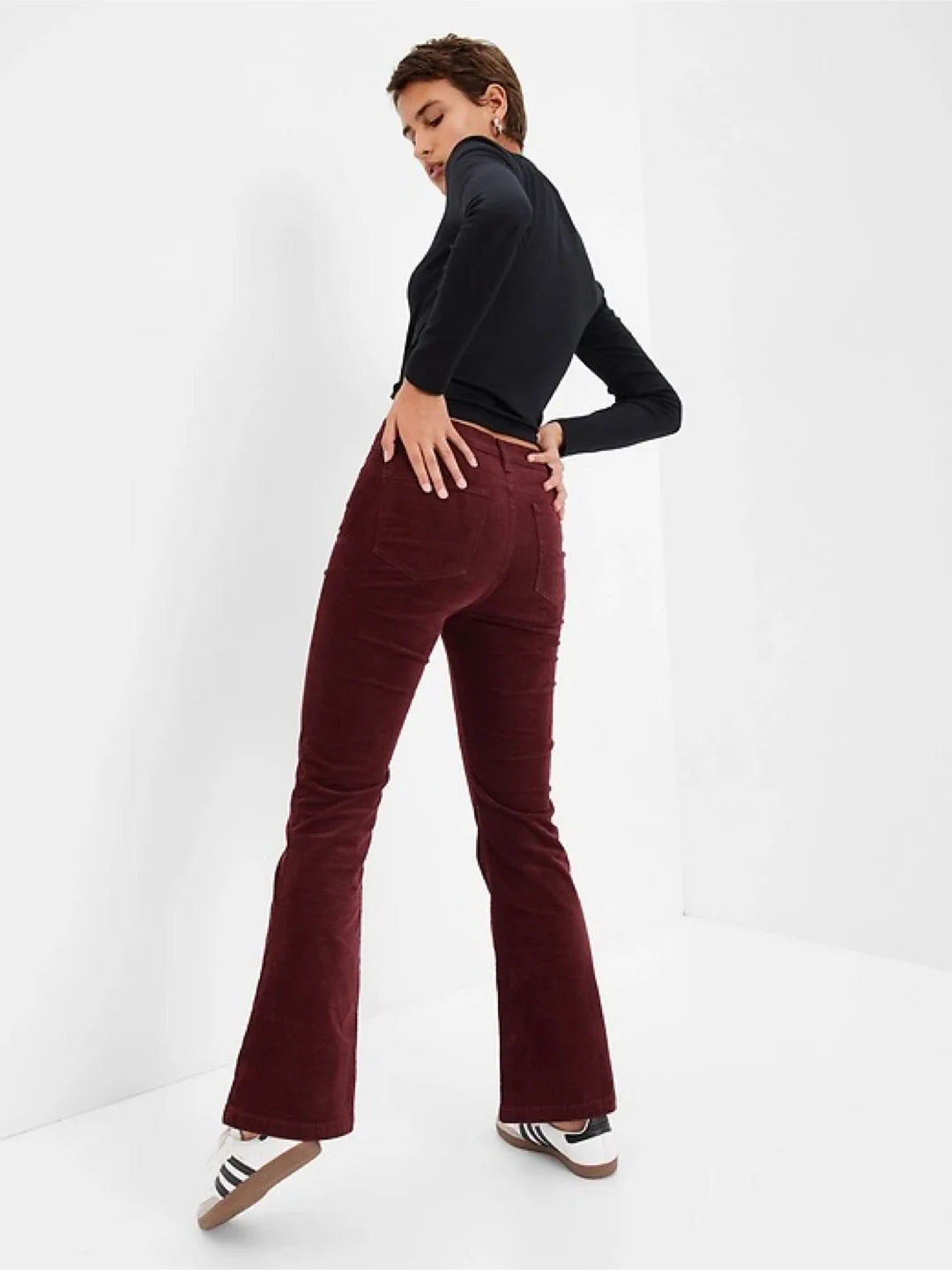GAP '70s Flare High Rise Corduroy Pants - Size 8 thumbnail