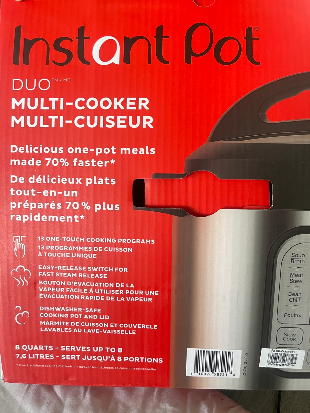 Instant Pot Duo 8 Quart Multi-Cooker