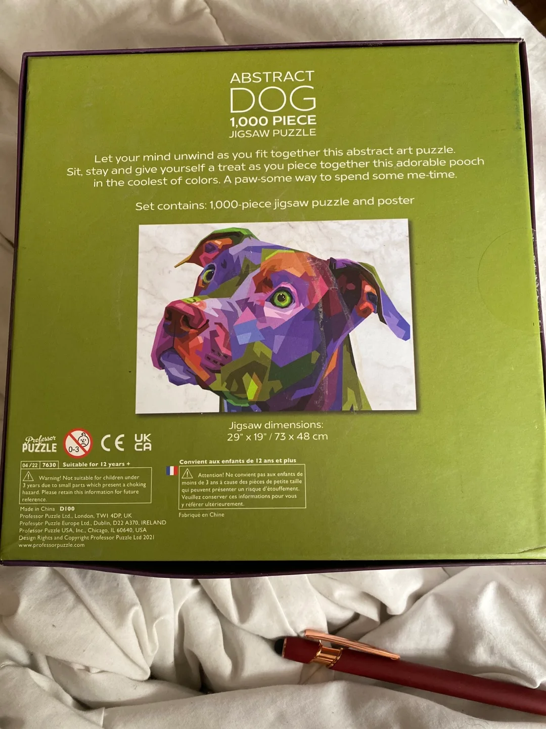 Professor Puzzle Abstract Dog 1000 Piece Jigsaw Puzzle image indicator(2)