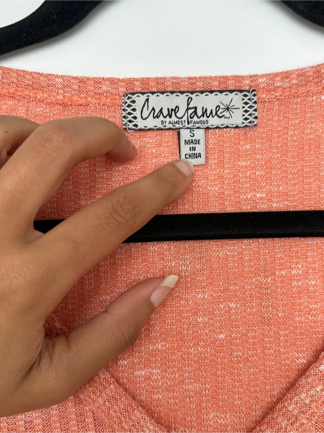 Crave Fame Coral Crop Top image indicator(3)