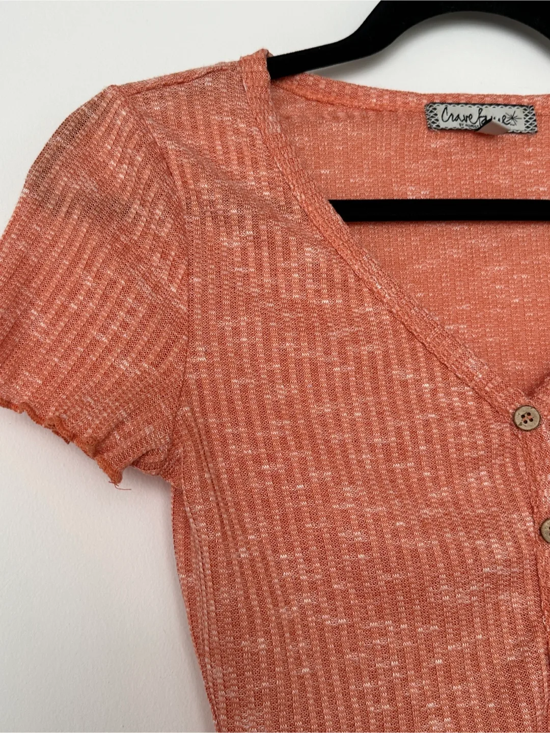 Crave Fame Coral Crop Top image indicator(2)