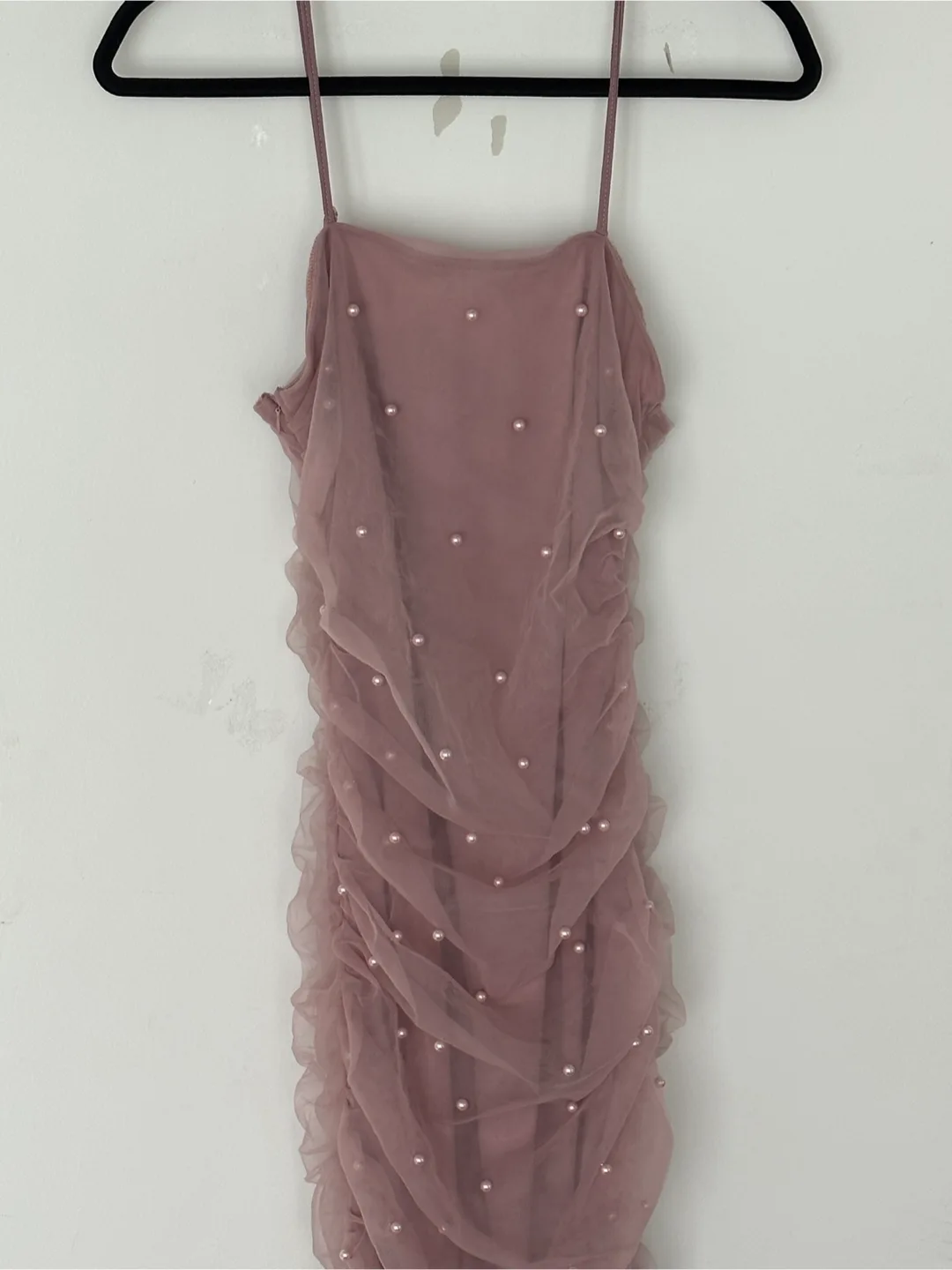 Pink Pearl Detail Dress image indicator(4)