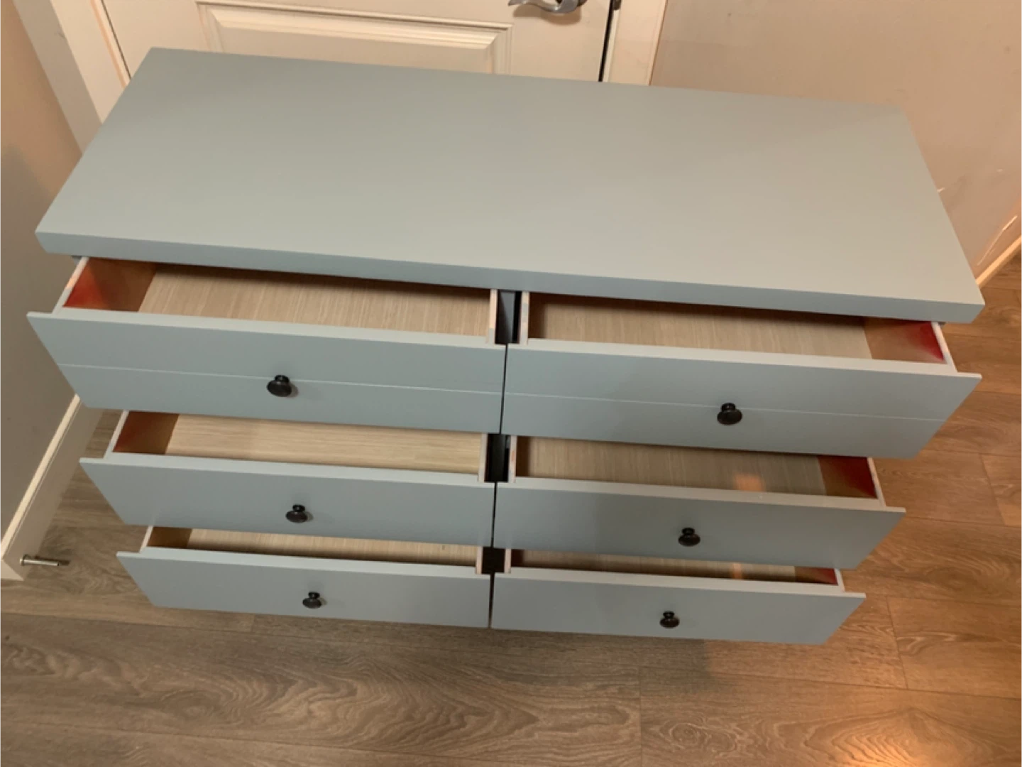 Light Blue 6-Drawer Dresser - photo 5