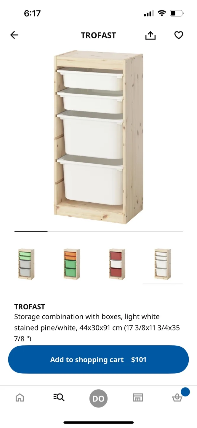 IKEA Trofast Storage Combination with Boxes thumbnail