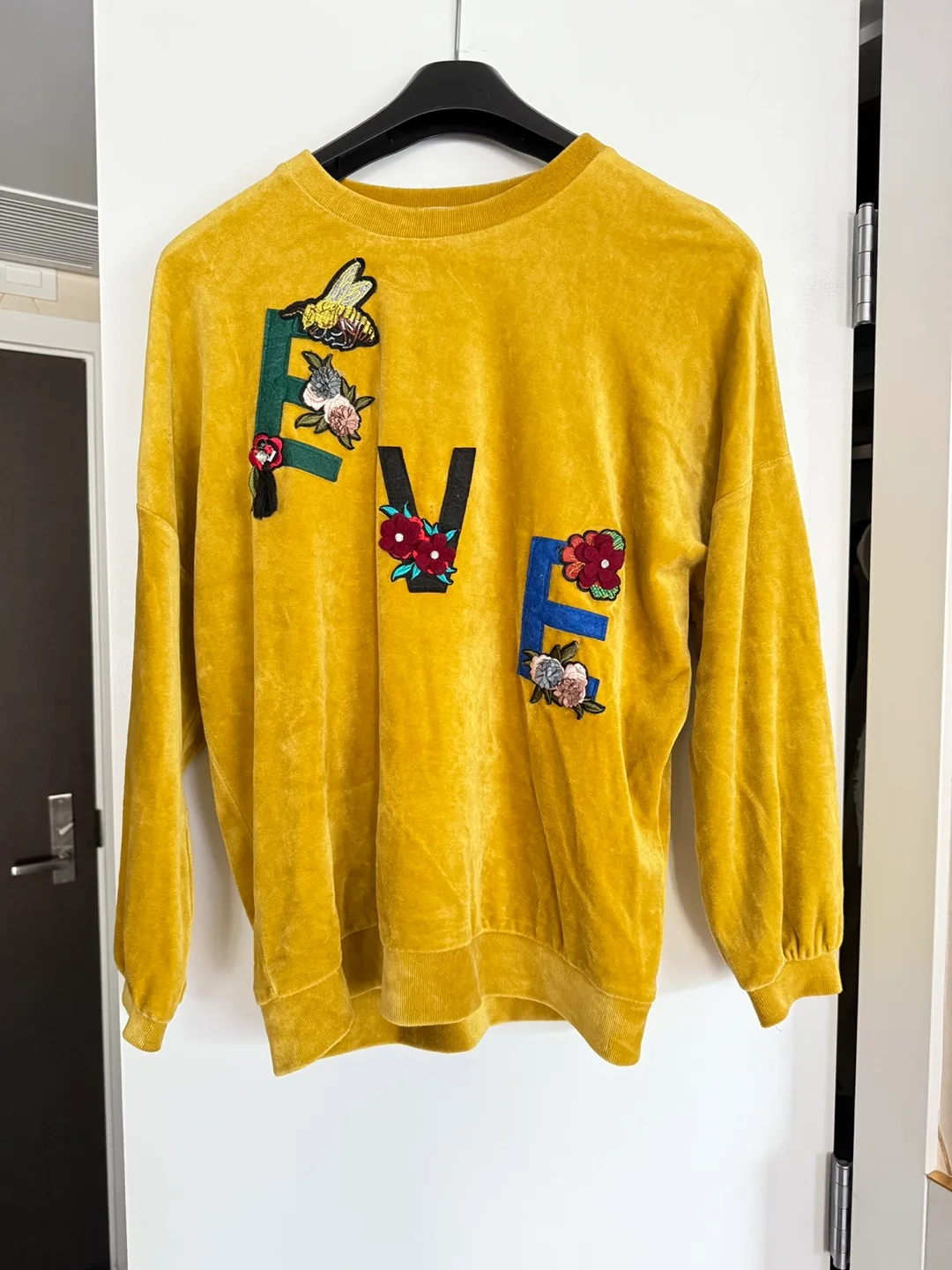ABLE Yellow Embroidered Sweatshirt thumbnail