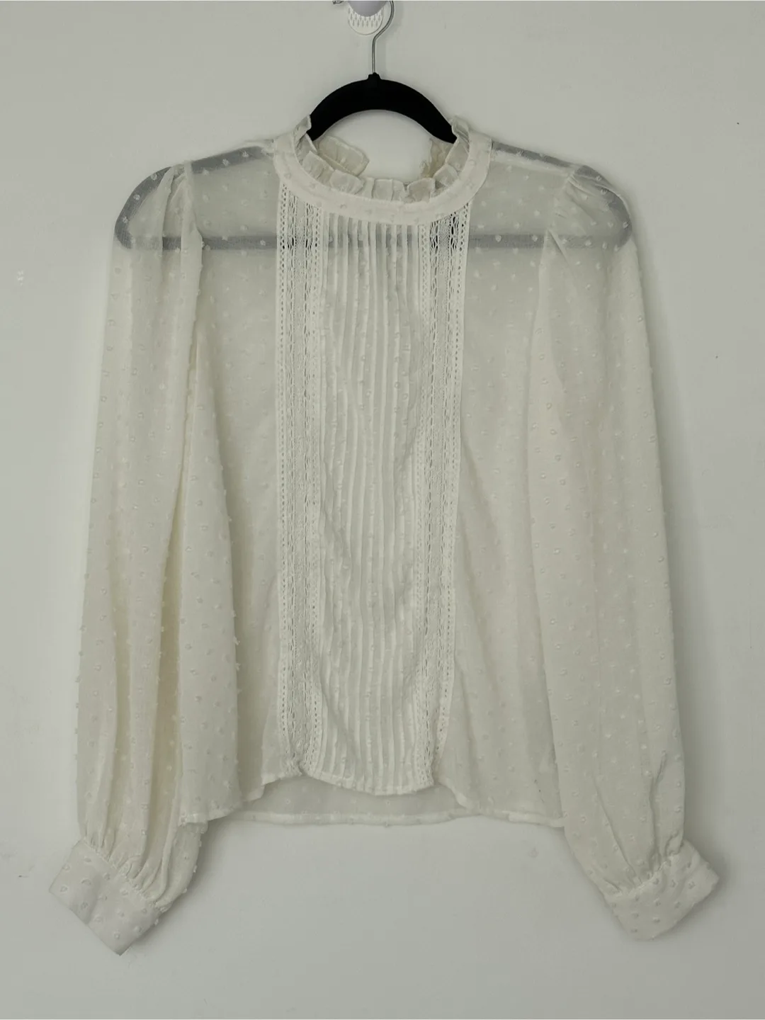 White Long Sleeve Blouse thumbnail