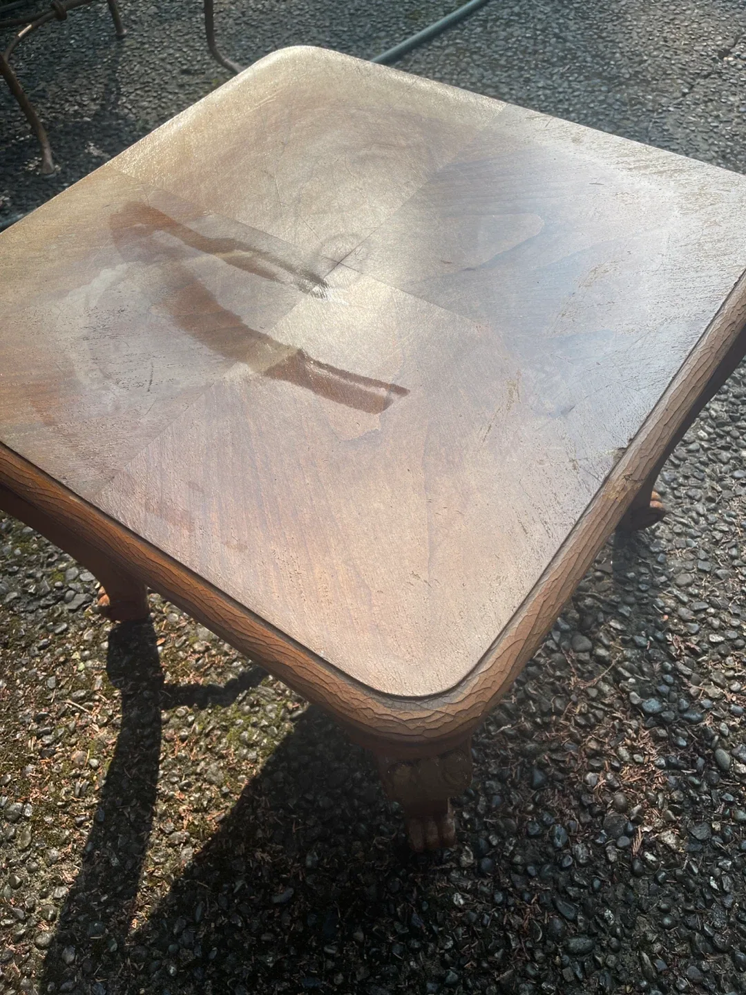 Vintage Wood Side Table image indicator(2)