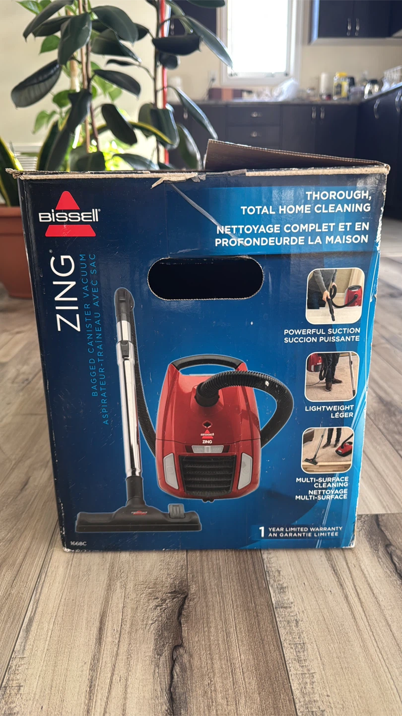 Bissell Zing Bagged Canister Vacuum - Red - photo 3