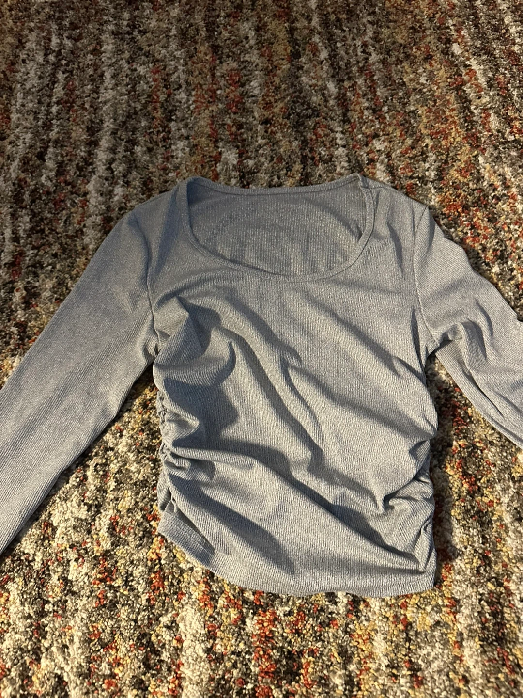 Gray Long Sleeve Top - photo 2
