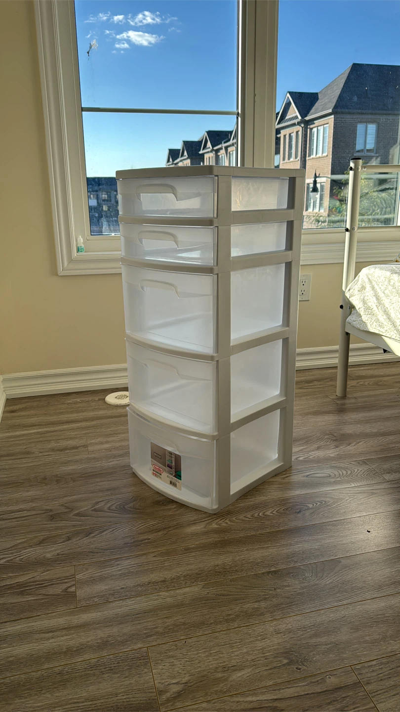 Sterilite 5-Drawer Wide Tower - White - photo 3