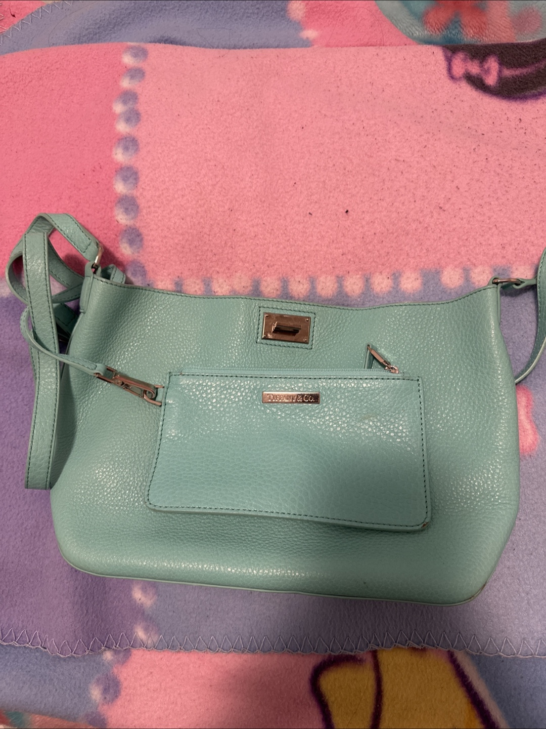 Tiffany & Co. Leather Handbag - Mint Green - photo 3