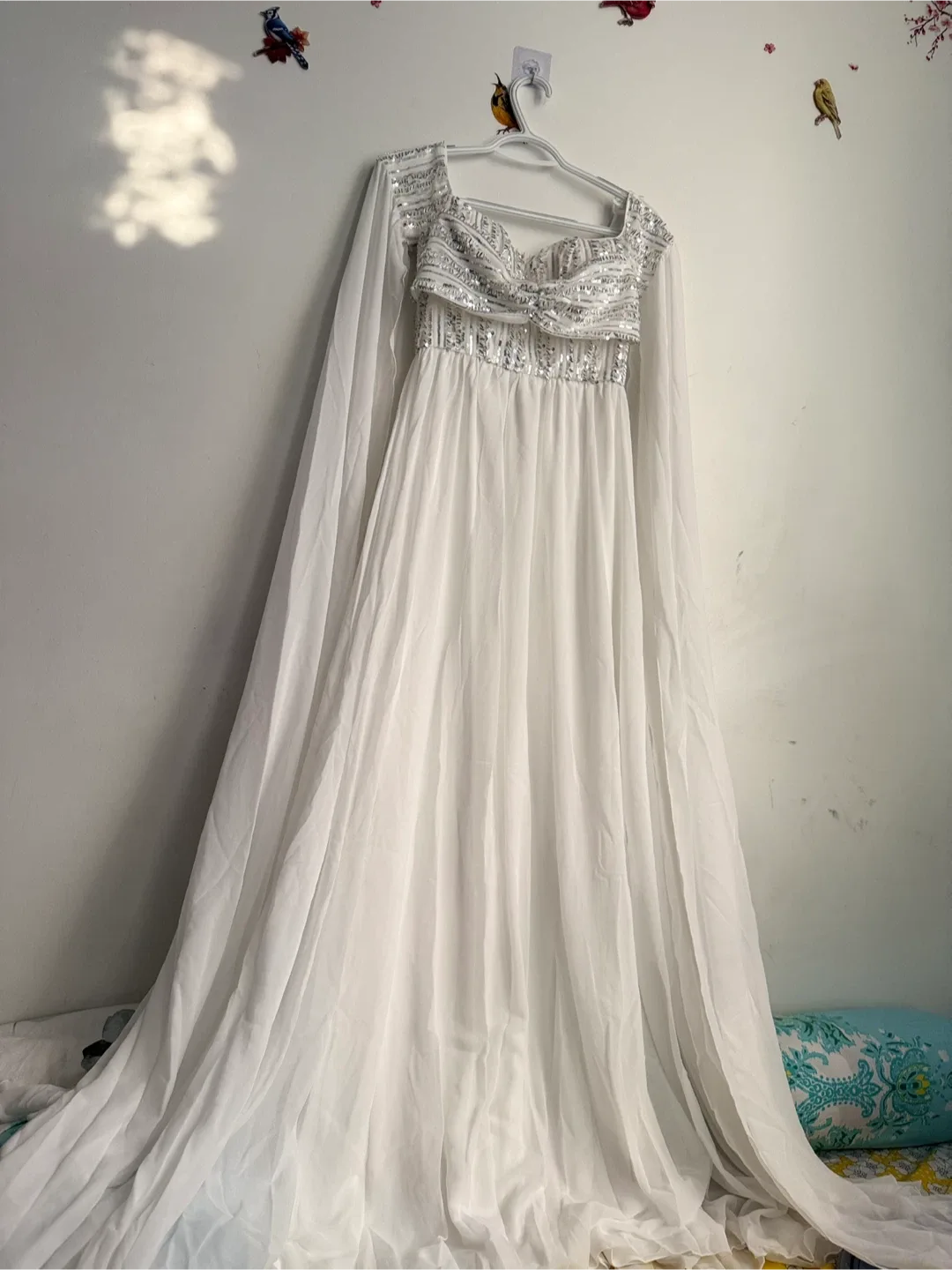 White Sequin Embellished Dress image indicator(5)