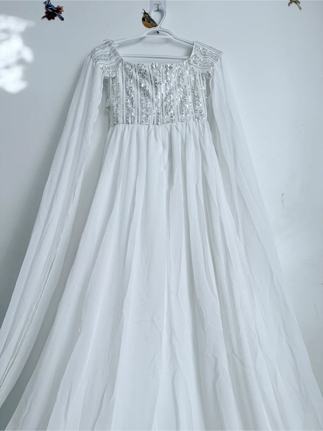 White Sequin Embellished Dress image indicator(3)