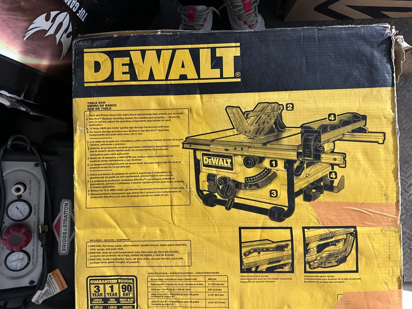 DeWalt 10" Compact Job Site Table Saw - DWET7450 image indicator(2)