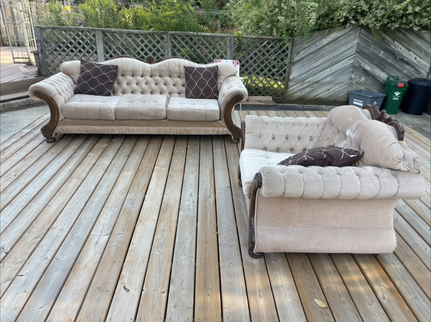 Vintage Style Sofa and Armchair Set - photo 3