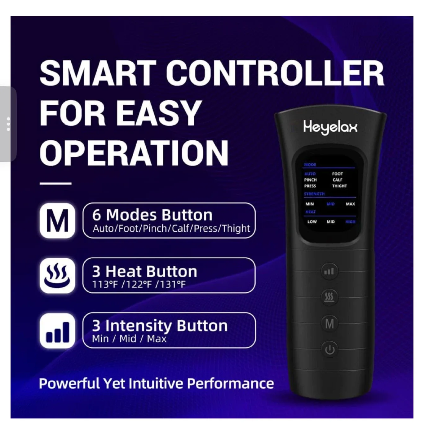 Heyelax Leg Massager - 360° Air Compression image indicator(4)