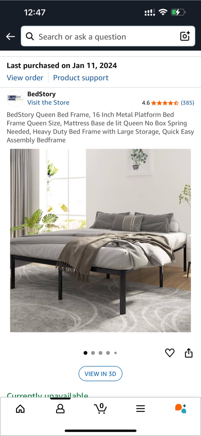BedStory Queen Bed Frame - 16 Inch Metal - photo 3