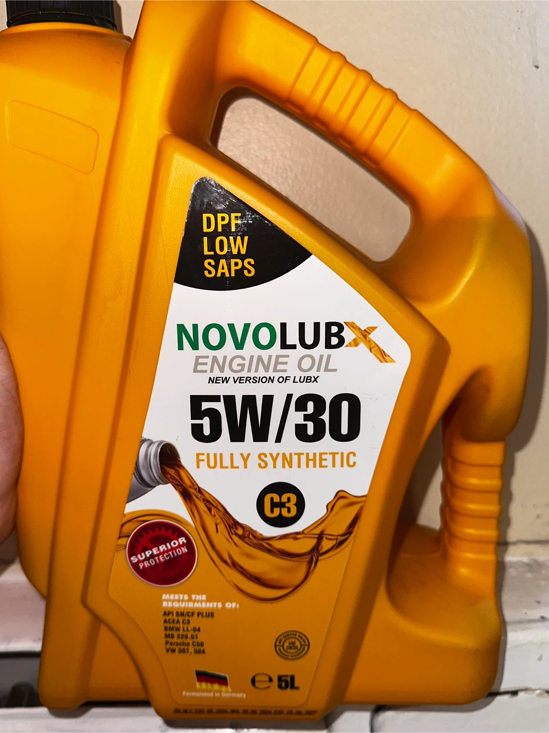 Novolub 5W/30 Engine Oil - 5L - photo 2