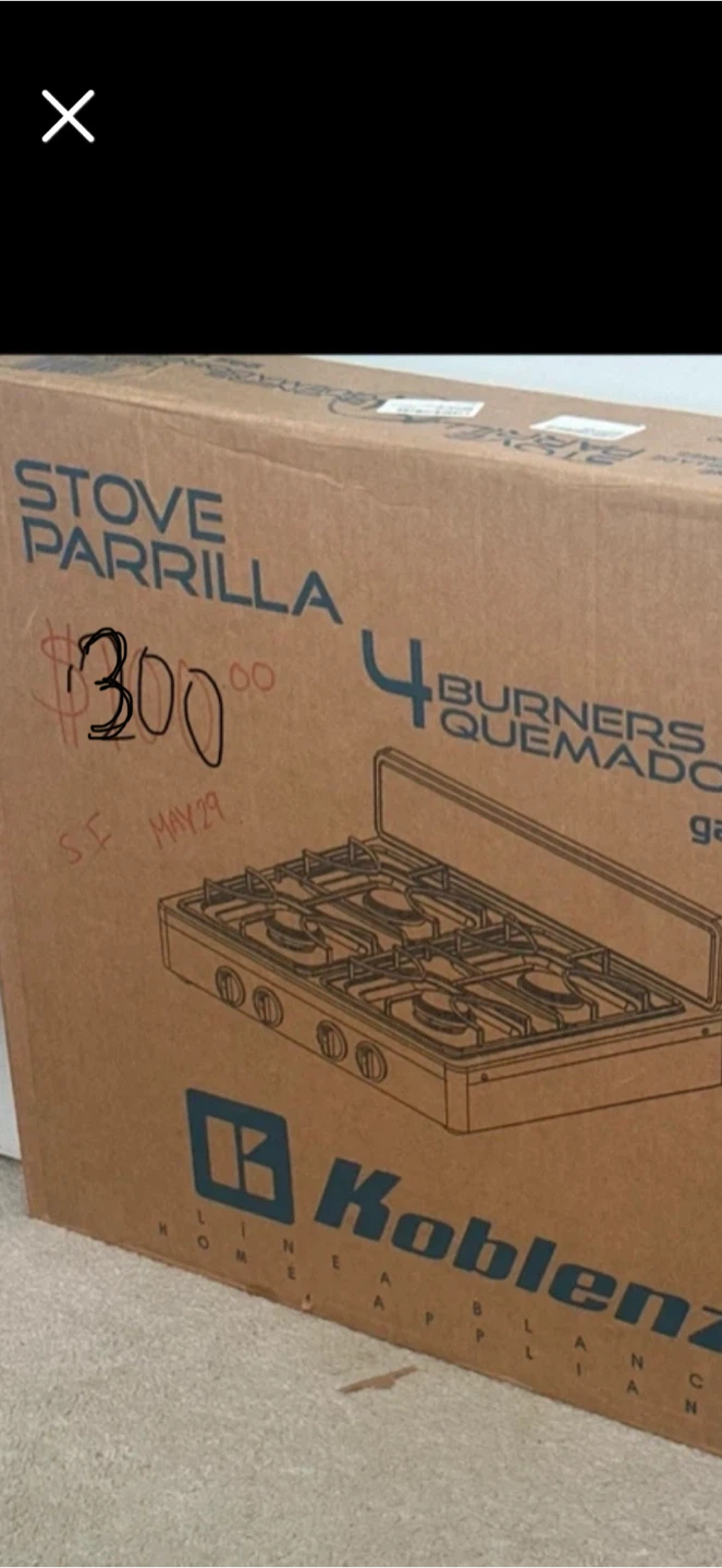 Koblenz 4 Burner Stove Parrilla - New in Box!