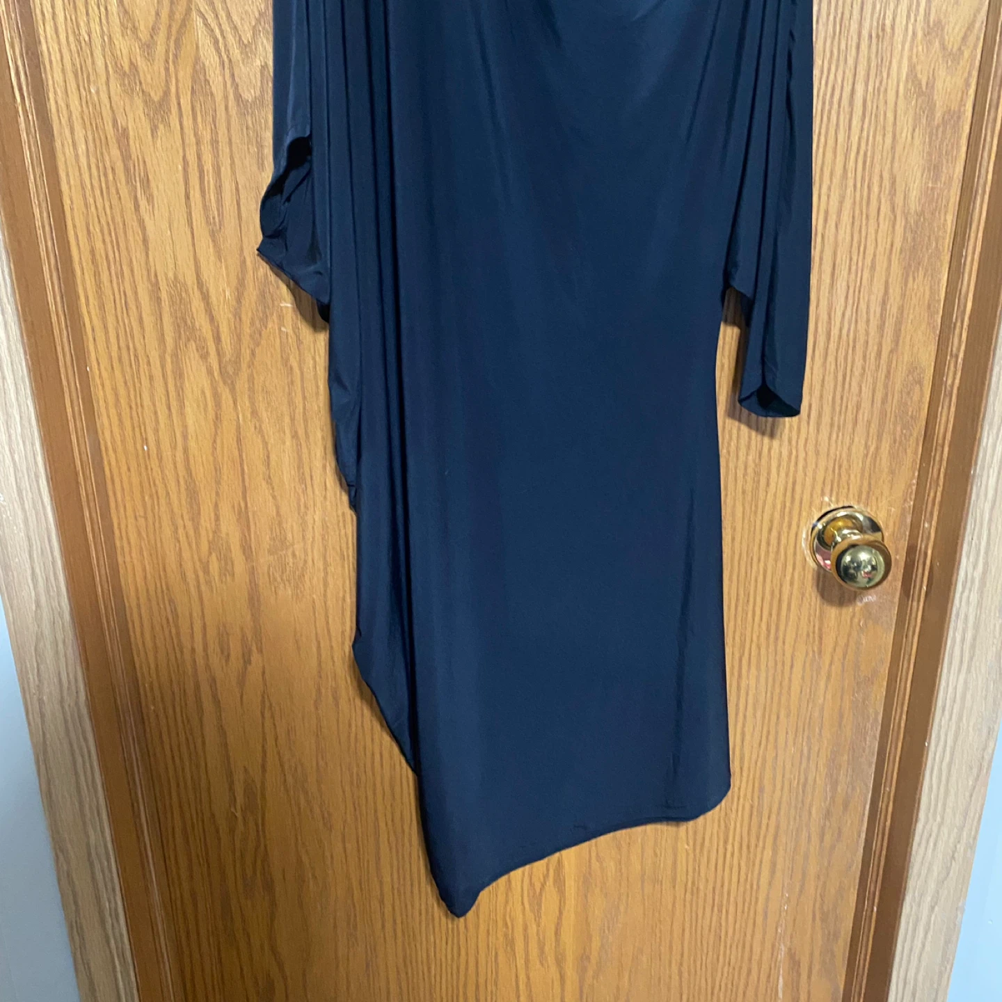 Plus Size Sheeny Off-the-Shoulder Dolman Mini Dress - photo 5