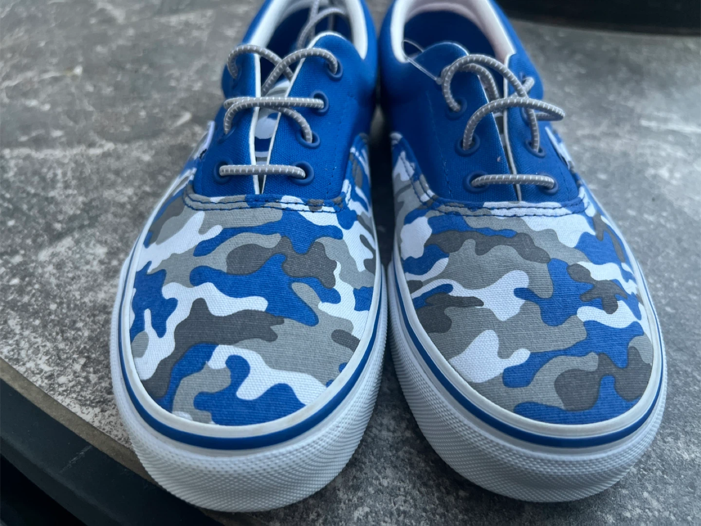 Vans Era Camo Blue Shoes youth 5.5